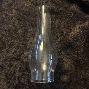 Vintage 10"Height Clear Glass Chimney for Lamp 2-3/4" Fitter Replacement